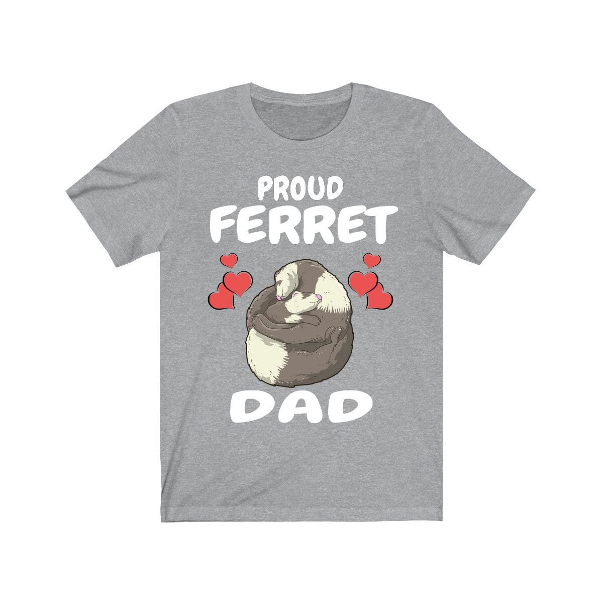 Proud Ferret Dad Shirt, Ferret Lover Shirt, Cute Ferret Shirt, Ferret Owner Gift, Animal Ferret Boy Shirt Image 3