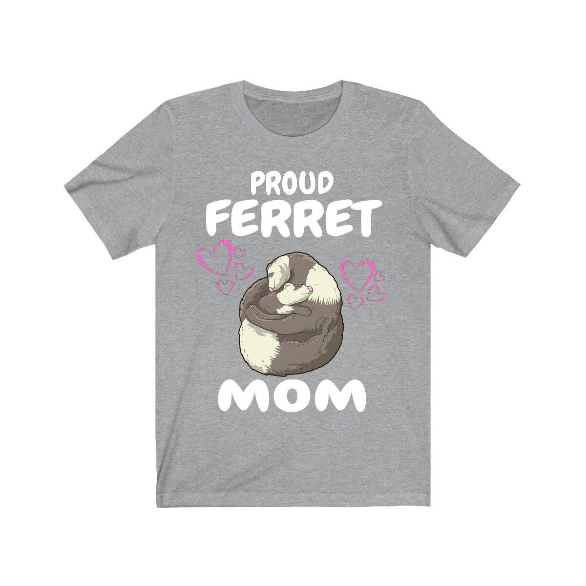 Proud Ferret Mom Shirt, Ferret Lover Shirt, Cute Ferret Shirt, Ferret Owner Gift, Animal Ferret Girl Shirt Image 3