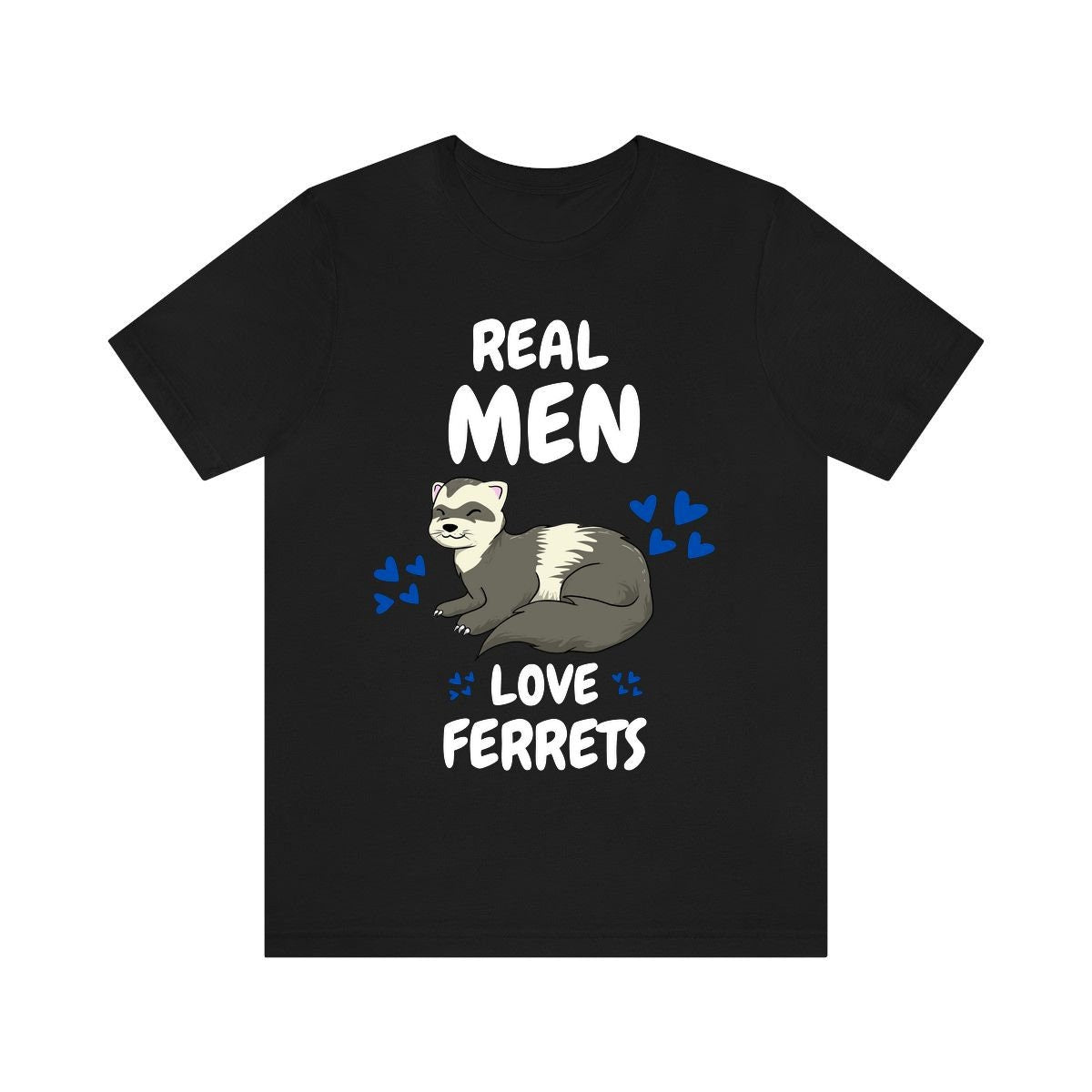 Real Men Love Ferrets Shirt, Ferret Lover Shirt, Cute Ferret Shirt, Ferret Owner Gift, Animal Ferret Boy Shirt Image 2