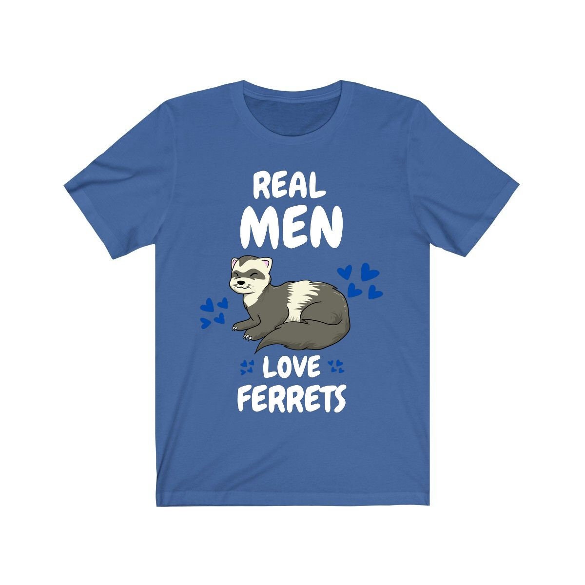 Real Men Love Ferrets Shirt, Ferret Lover Shirt, Cute Ferret Shirt, Ferret Owner Gift, Animal Ferret Boy Shirt Image 3