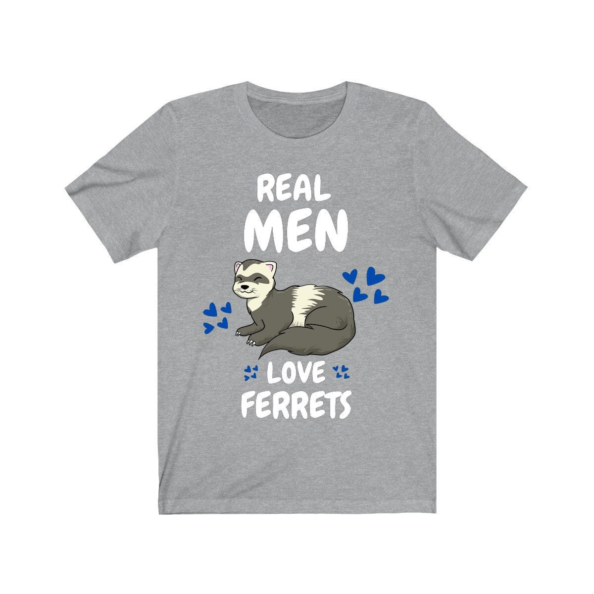Real Men Love Ferrets Shirt, Ferret Lover Shirt, Cute Ferret Shirt, Ferret Owner Gift, Animal Ferret Boy Shirt Image 1