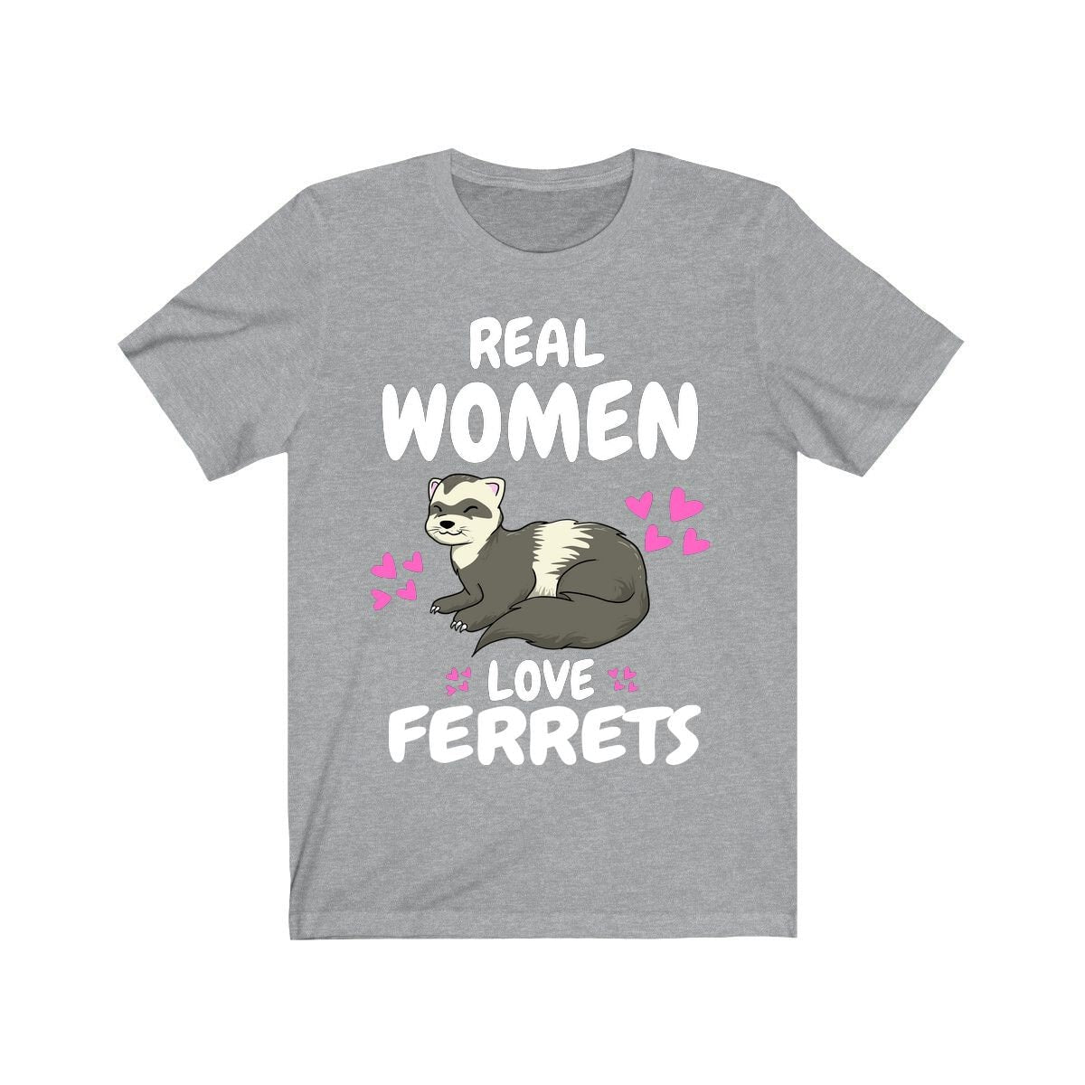 Real Women Love Ferrets Shirt, Ferret Lover Shirt, Cute Ferret Shirt, Ferret Owner Gift, Animal Ferret Girl Shirt Image 3