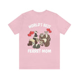 World's Best Ferret Mom Shirt, Ferret Lover Shirt, Cute Ferret Shirt, Ferret Owner Gift, Animal Ferret Girl Shirt Image 4