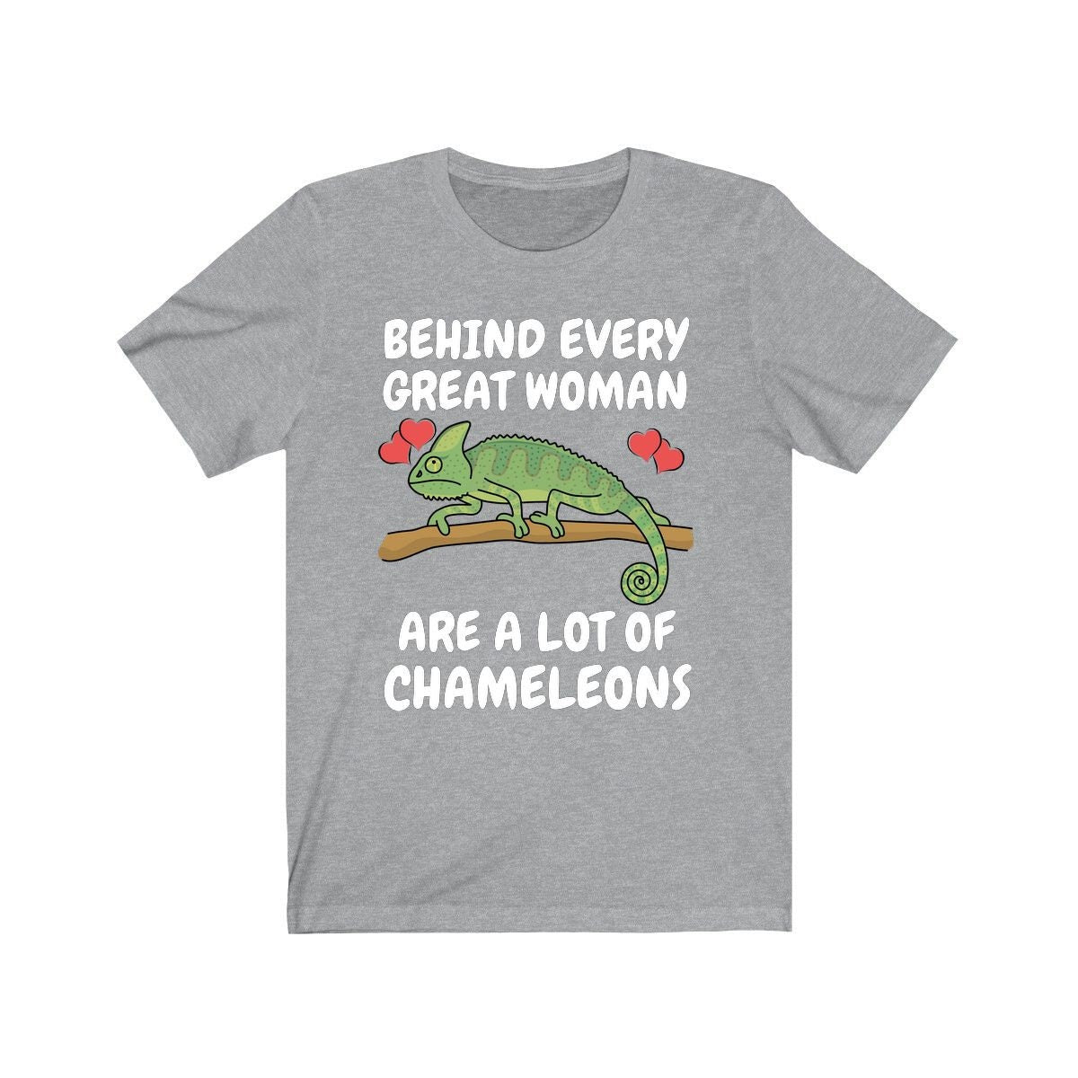 Behind Every Great Woman Are Lot Of Chameleons Shirt, Chameleon Lizard Lover Gift, Chameleon Reptile, Lizard Lover Girl Boy T-Shirt Image 3