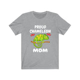 Proud Chameleon Mom Shirt, Chameleon Lizard Lover Gift, Women Chameleon Reptile, Lizard Lover Girl T-Shirt Image 3