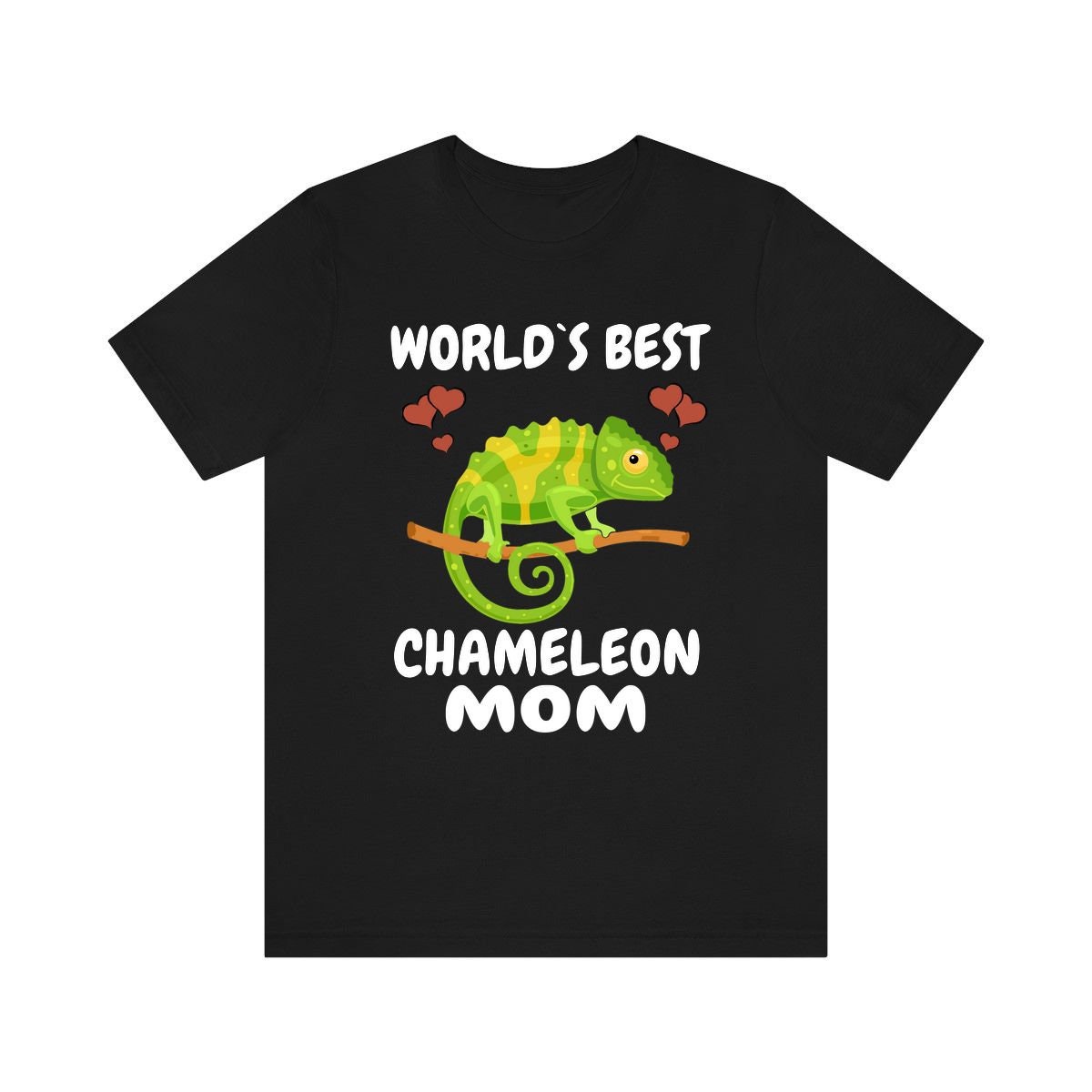 World's Best Chameleon Mom Shirt, Chameleon Lizard Lover Gift, Women Chameleon Reptile, Lizard Lover Girl T-Shirt Image 2