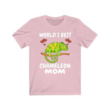 World's Best Chameleon Mom Shirt, Chameleon Lizard Lover Gift, Women Chameleon Reptile, Lizard Lover Girl T-Shirt Image 4