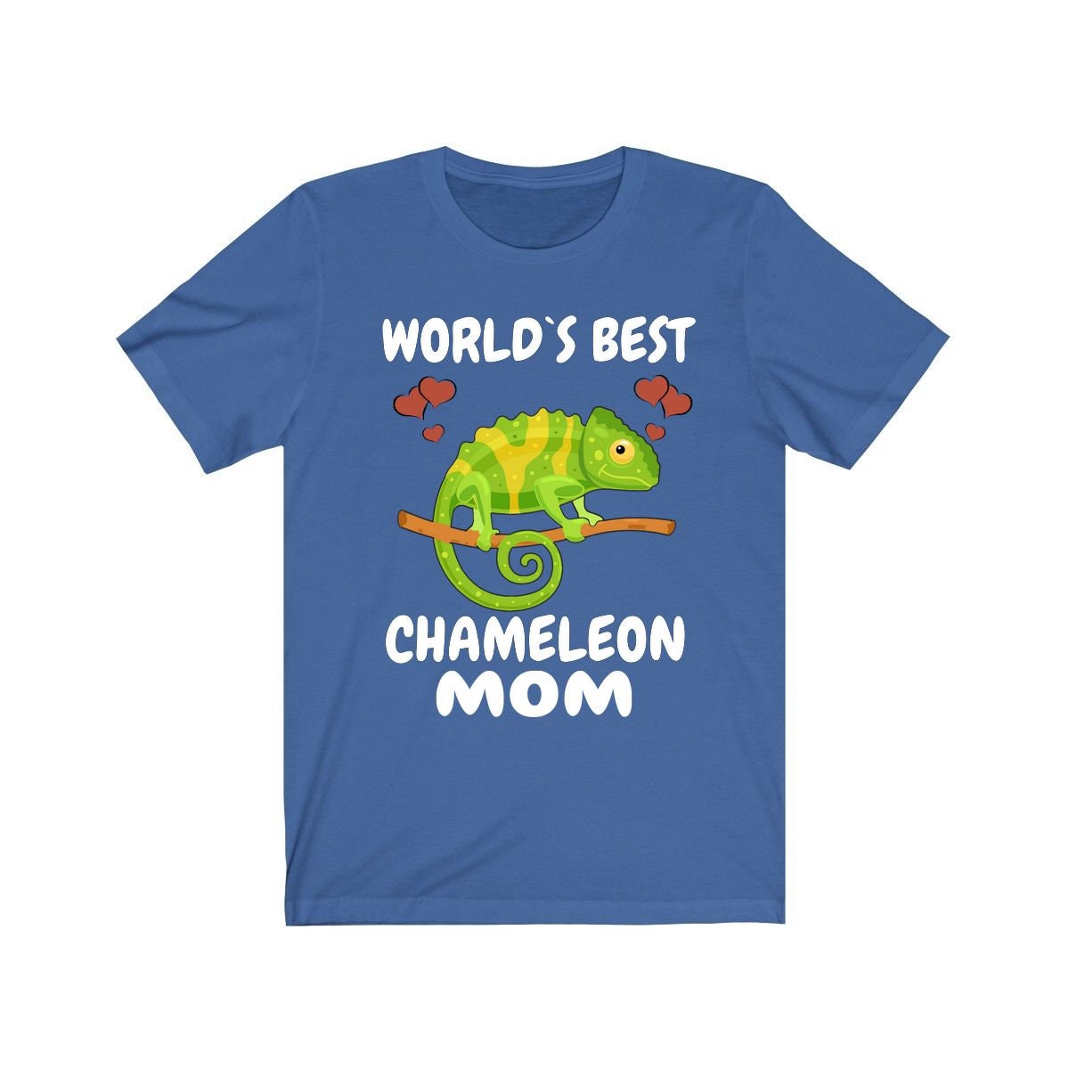 World's Best Chameleon Mom Shirt, Chameleon Lizard Lover Gift, Women Chameleon Reptile, Lizard Lover Girl T-Shirt Image 3