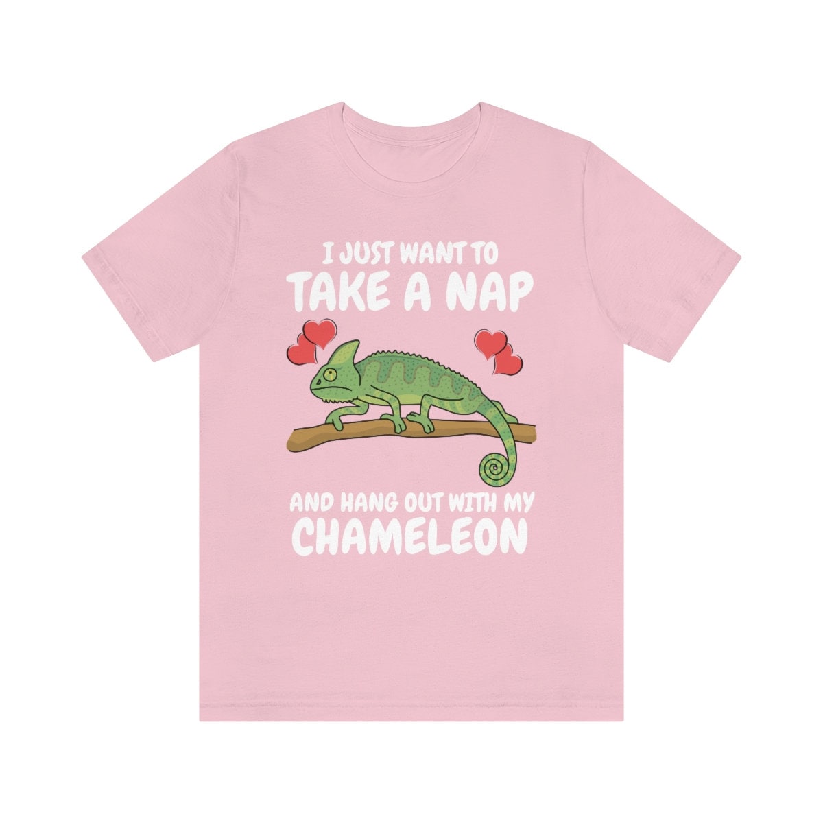 Just Want To Take A Nap And Hang Out With My Chameleon Shirt, Chameleon Lizard Lover Gift, Chameleon Owner , Lizard Lover Girl Boy T-Shirt Image 4