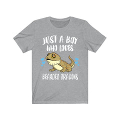 Just A Boy Who Loves Bearded Dragons Shirt, Bearded Dragon Owner Shirt, Bearded Dragon Shirt, Bearded Dragon Lover Gift, Boy Shirt Image 3