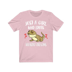 Just A Girl Who Loves Bearded Dragons Shirt, Bearded Dragon Owner Shirt, Women Bearded Dragon Shirt, Bearded Dragon Lover Gift Shirt Image 4
