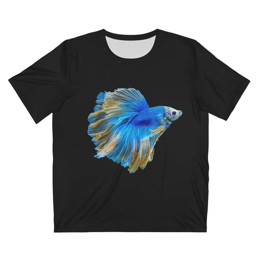 Blue Betta Fish T-Shirt - blue betta fish print design