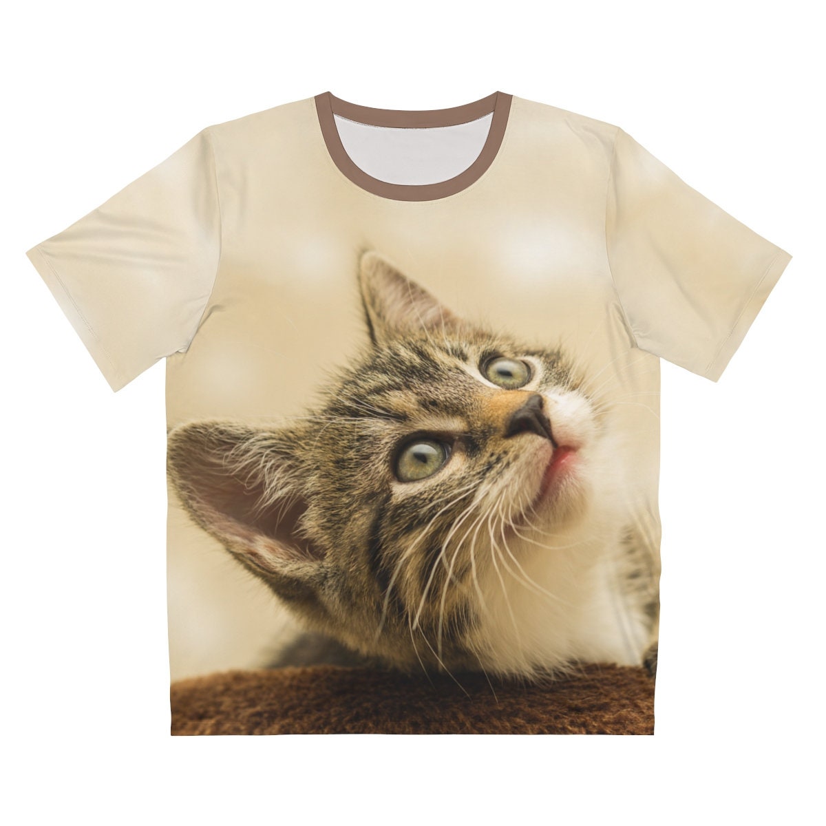 Brown Cat Kitty T-Shirt, Cute Cat Shirt, Cute Kitty Lover Shirt, Cat Owner Gift, Boy Girl Cat Shirt, Animal Adult Kids T-Shirt Image 1