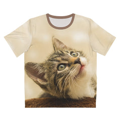 Brown Cat Lover T-Shirt - brown cat print design
