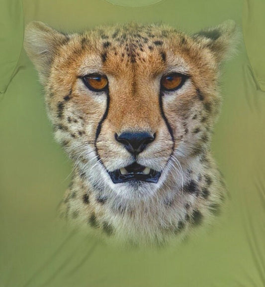 Cheetah Running T-Shirt - running cheetah print design