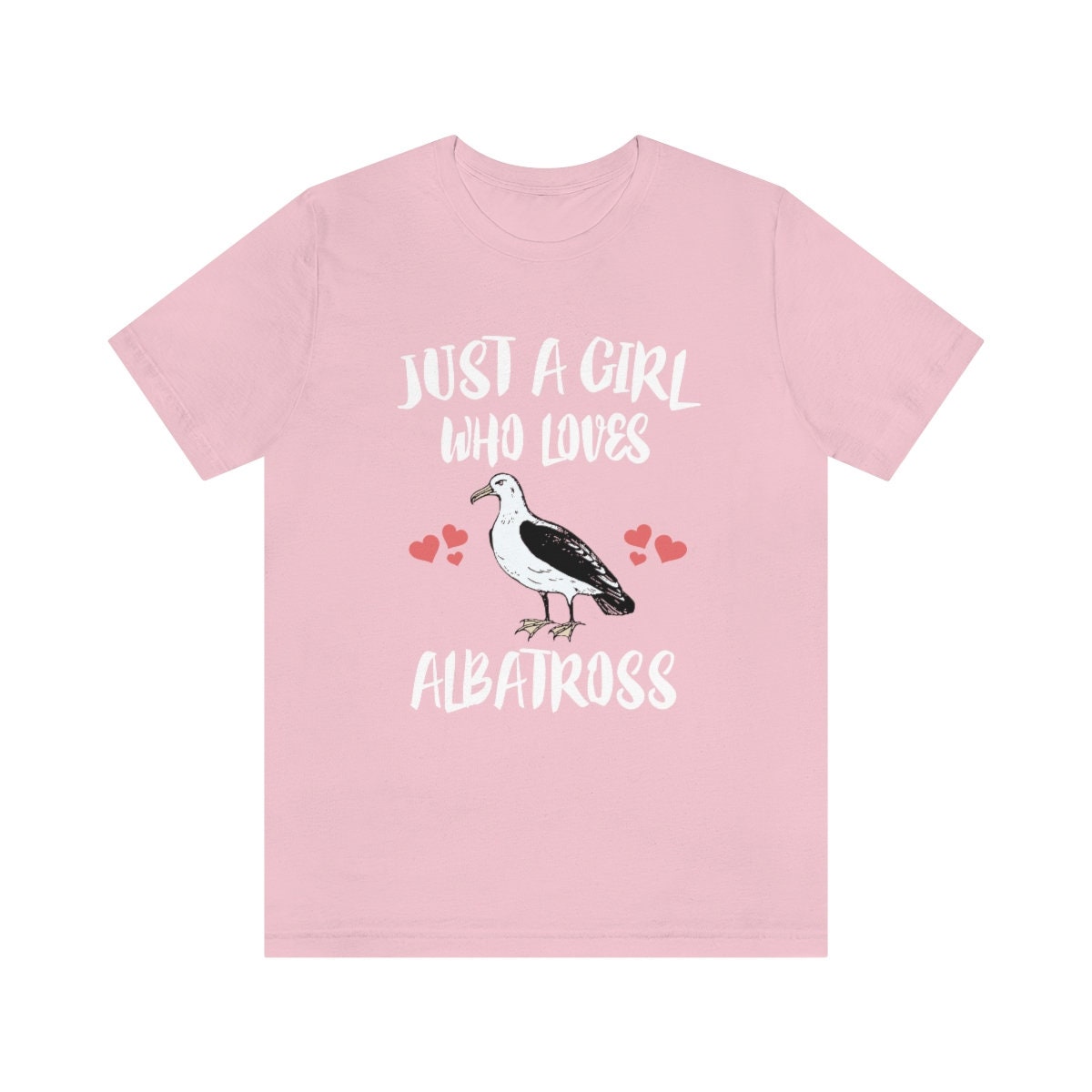 Just A Girl Who Loves Albatross Birds Shirt, Albatross Lover Shirt, Albatross Lover Gift, Birding Tee, Animal Adult Toddler Kids T-Shirt Image 2