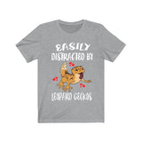Easily Distracted By Leopard Geckos Lizards Shirt, Gecko Lover Shirt, Gecko Shirt, Lizard Lover Gift, Animal Adult Kids T-Shirt Image 3