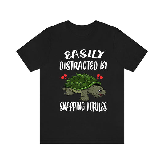 Easily Distracted By Snapping Turtles Shirt - snapping turtle print design