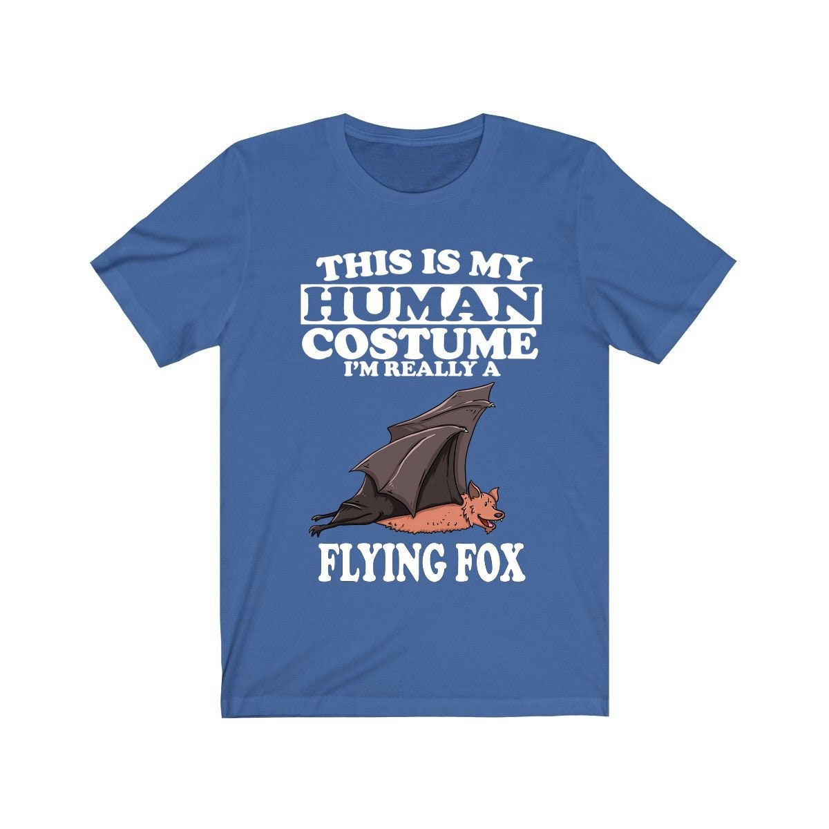 This Is My Human Costume I'm Really A Flying Foxe Bats Shirt, Bat Lover Shirt, Bat Shirt, Flying Fox Bat Gift, Animal Adult Kids T-Shirt Image 3