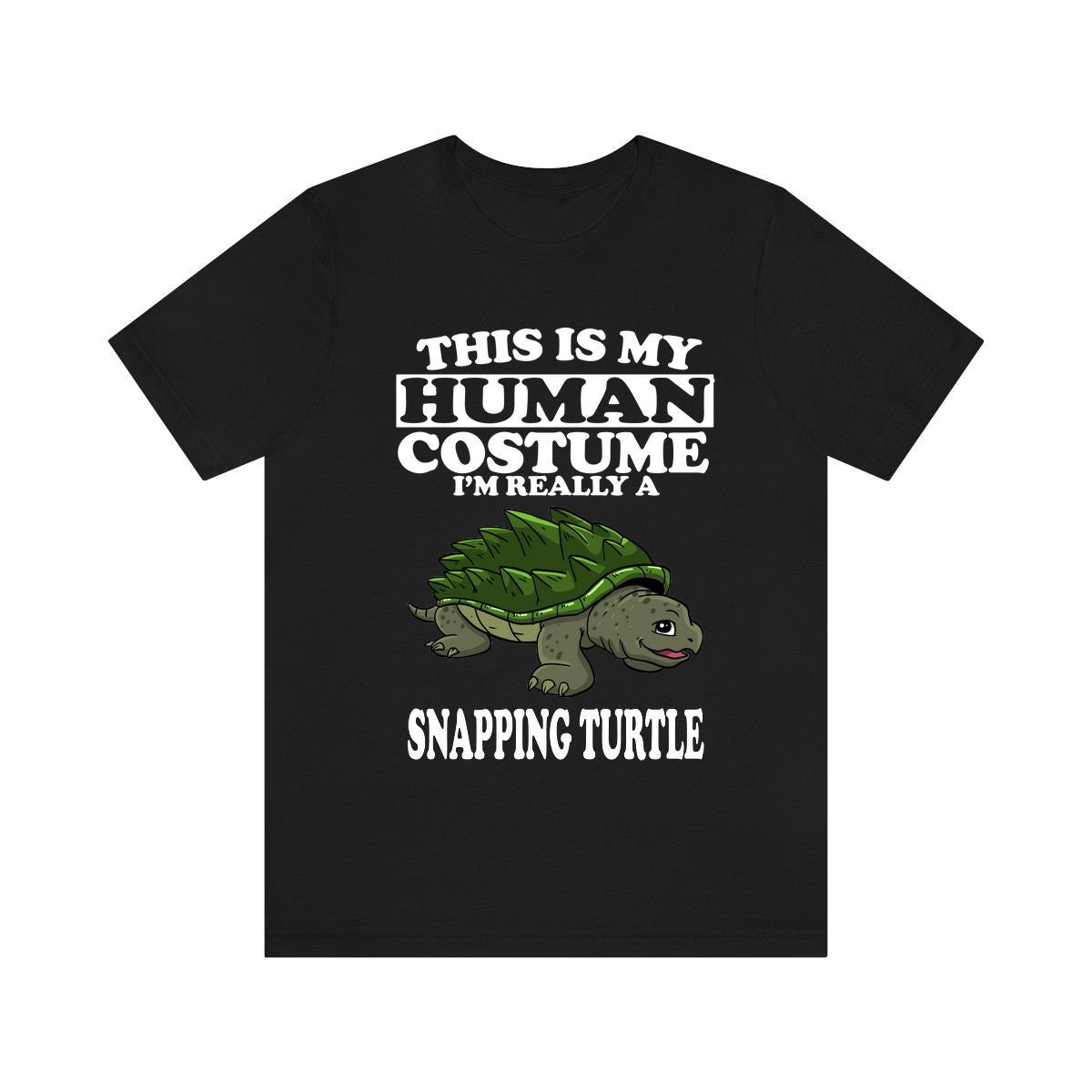 This Is My Human Costume I'm Really A Snapping Turtle Shirt, Turtle Lover Shirt, Turtle Shirt, Turtle Lover Gift, Animal Shirt Image 2