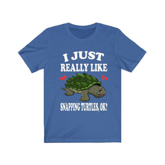 I Just Really Like Snapping Turtles Shirt - snapping turtle print design