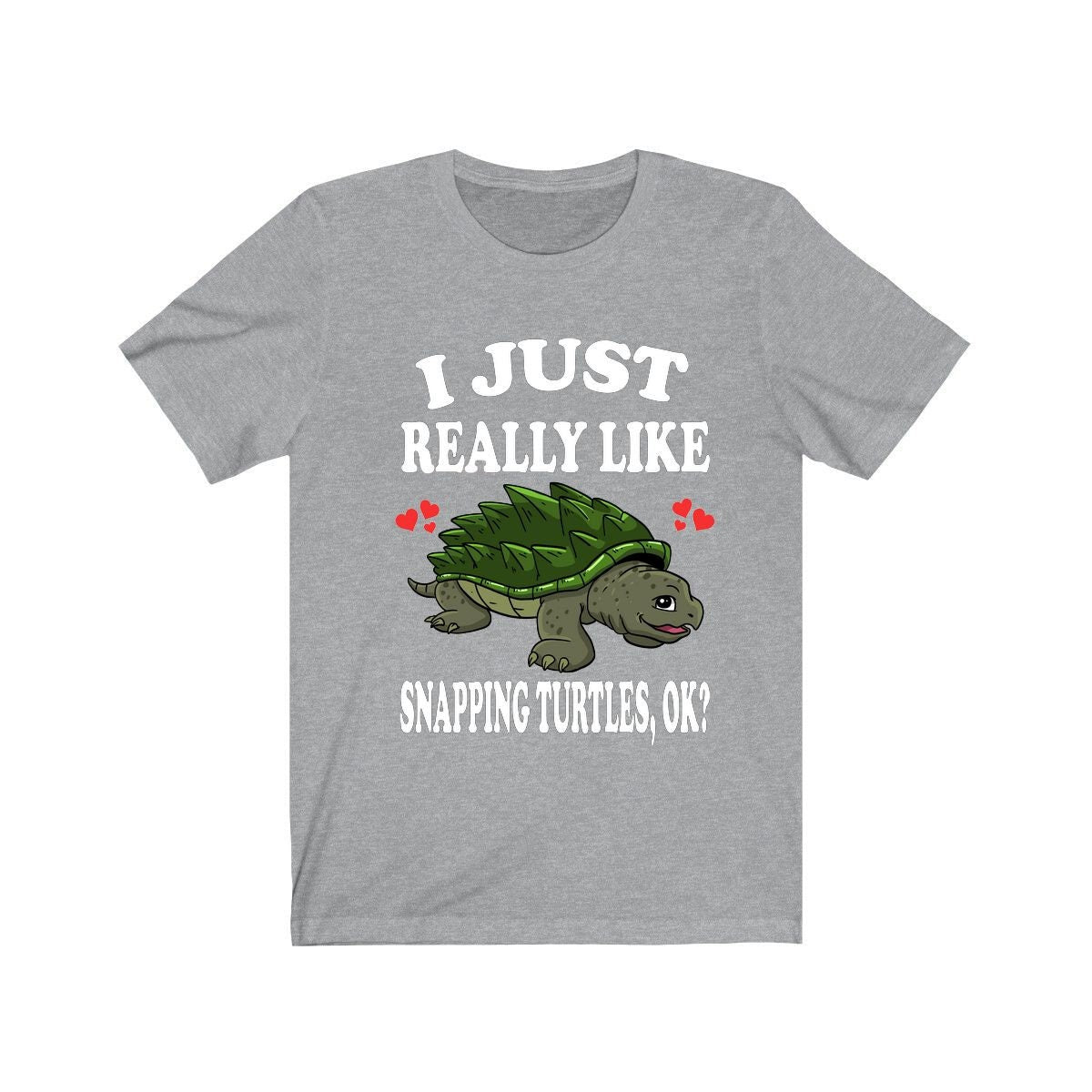 I Just Really Like Snapping Turtles Ok Shirt, Turtle Lover Shirt, Turtle Shirt, Turtle Lover Gift, Animal Shirt Image 3
