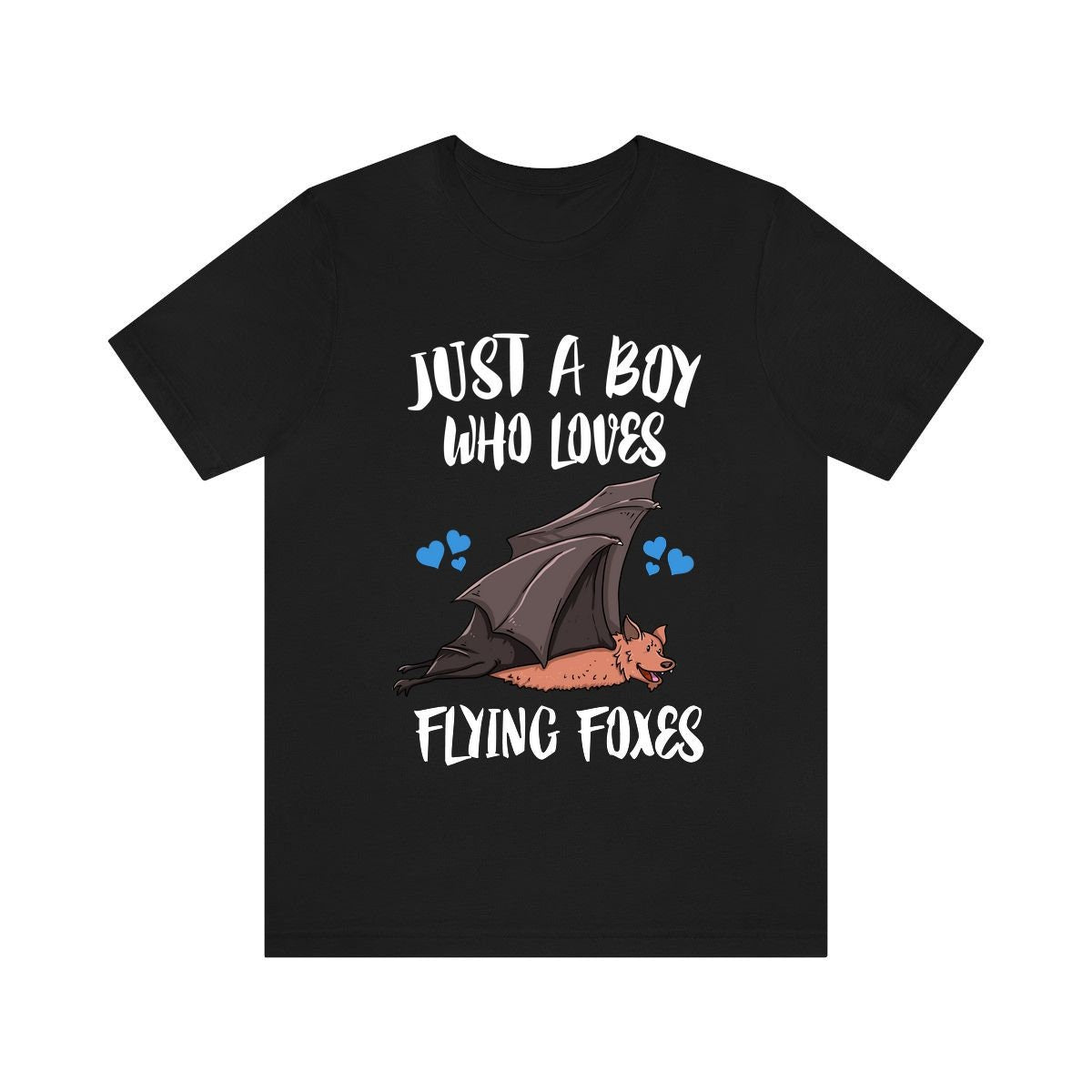 Just A Boy Who Loves Flying Foxes Bats Shirt, Bat Lover Shirt, Bat Shirt, Flying Fox Bat Gift, Animal Adult Kids T-Shirt Image 2