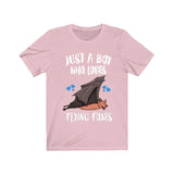 Just A Boy Who Loves Flying Foxes Bats Shirt, Bat Lover Shirt, Bat Shirt, Flying Fox Bat Gift, Animal Adult Kids T-Shirt Image 4
