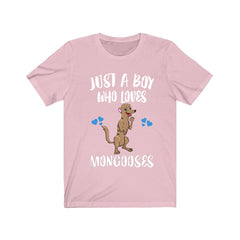 Just A Boy Who Loves Mongooses Shirt - mongoose print design