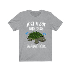 Just A Boy Who Loves Snapping Turtles Shirt - snapping turtle print design