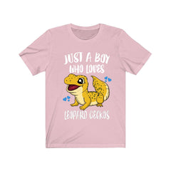 Just A Boy Who Loves Leopard Geckos Shirt - leopard gecko print design