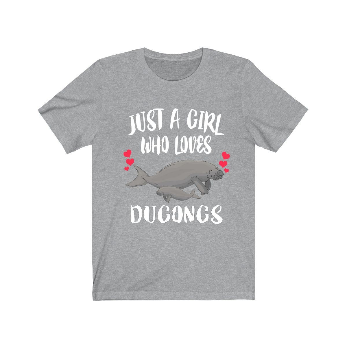 Just A Girl Who Loves Dugongs Shirt, Dugong Lover Shirt, Dugong Gift, Animals Adult Toddler Infant Kids Gift T-Shirt Image 3