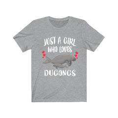 Just a girl who loves dugongs marine mammal sea cow lover tee
