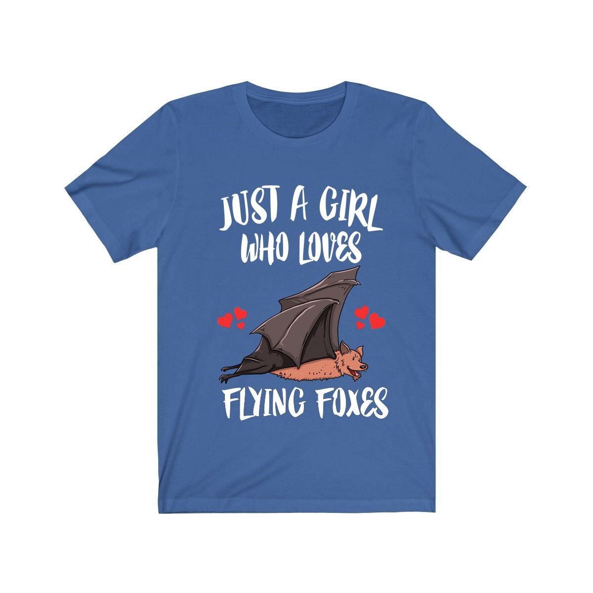 Just A Girl Who Loves Flying Foxes Bats Shirt, Bat Lover Shirt, Bat Shirt, Flying Fox Bat Gift, Animal Adult Kids T-Shirt Image 3