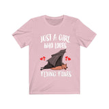Just A Girl Who Loves Flying Foxes Bats Shirt, Bat Lover Shirt, Bat Shirt, Flying Fox Bat Gift, Animal Adult Kids T-Shirt Image 4