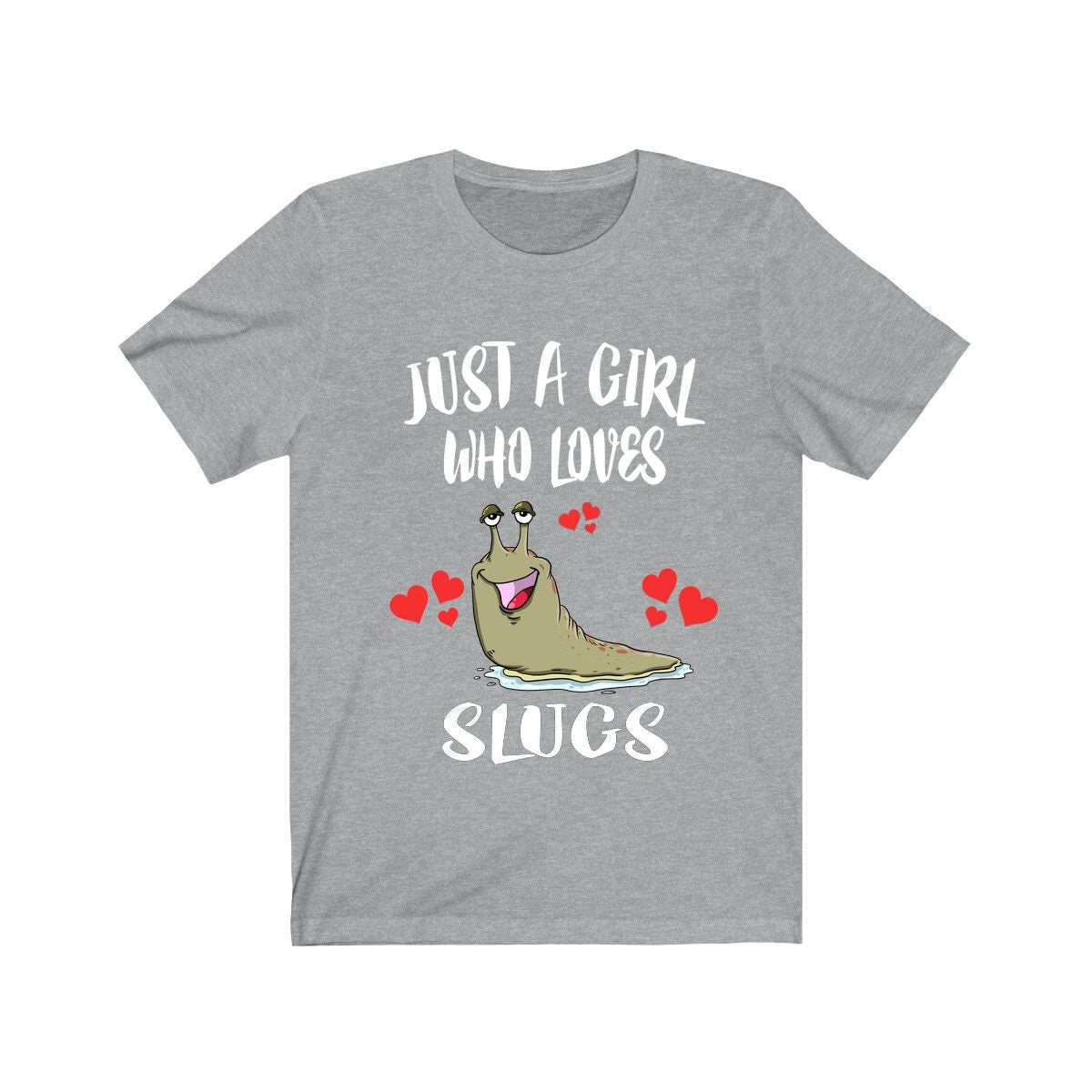 Just A Girl Who Loves Slugs Shirt, Slug Lover Shirt, Snail Gift, Animal Lover Adult Toddler Infant Kids Gift T-Shirt Image 3