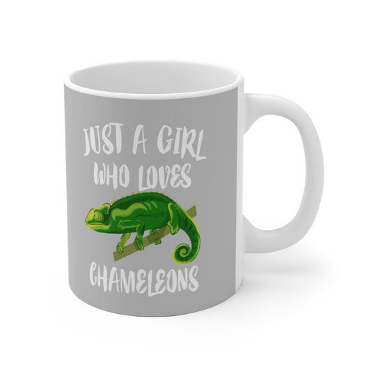 Just A Girl Who Loves Chameleons Coffee Mug - chameleon print design