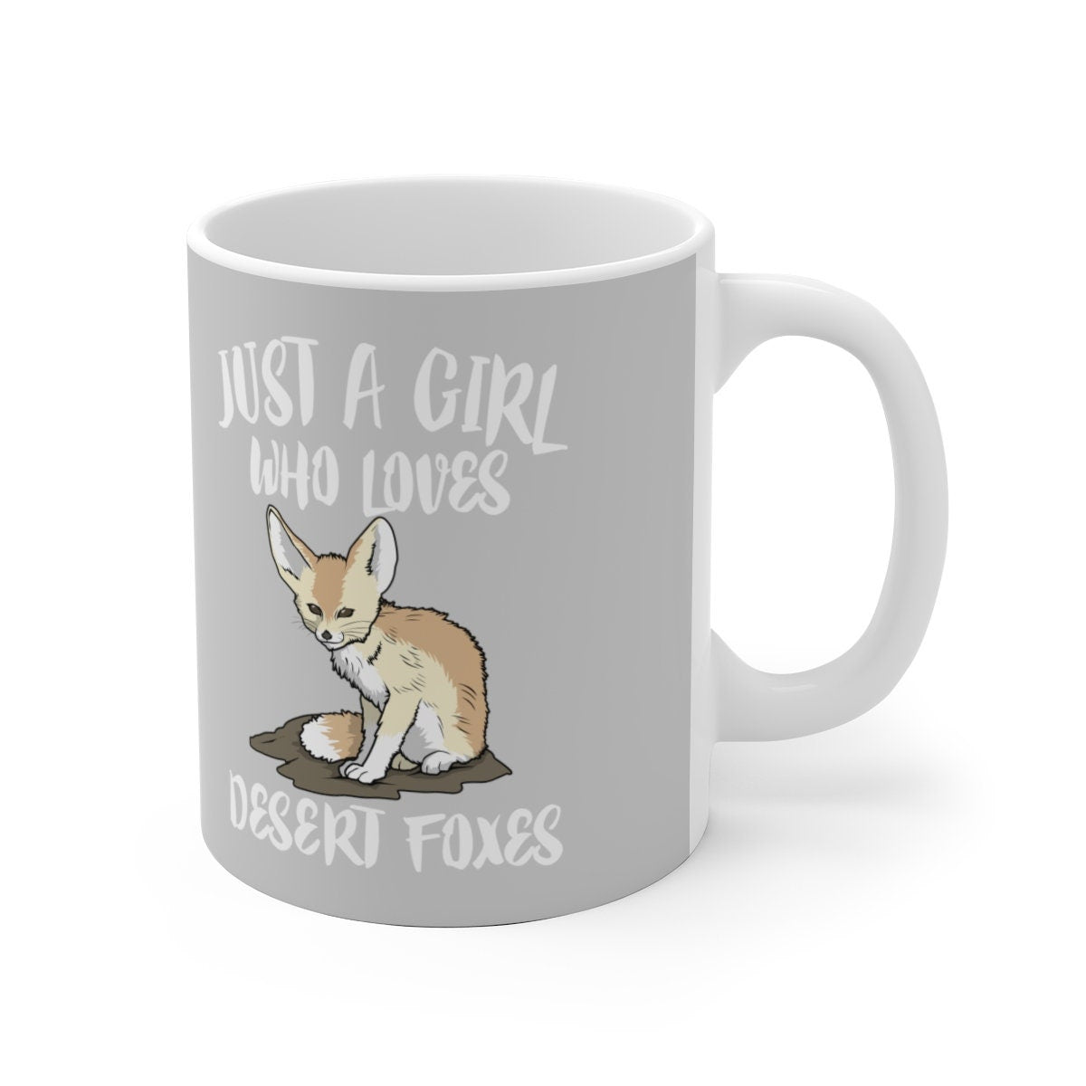 Just A Girl Who Loves Desert Foxes Tee Coffee Mug, Desert Fox Lover Gift, Desert Fox Animal Mug Image 2