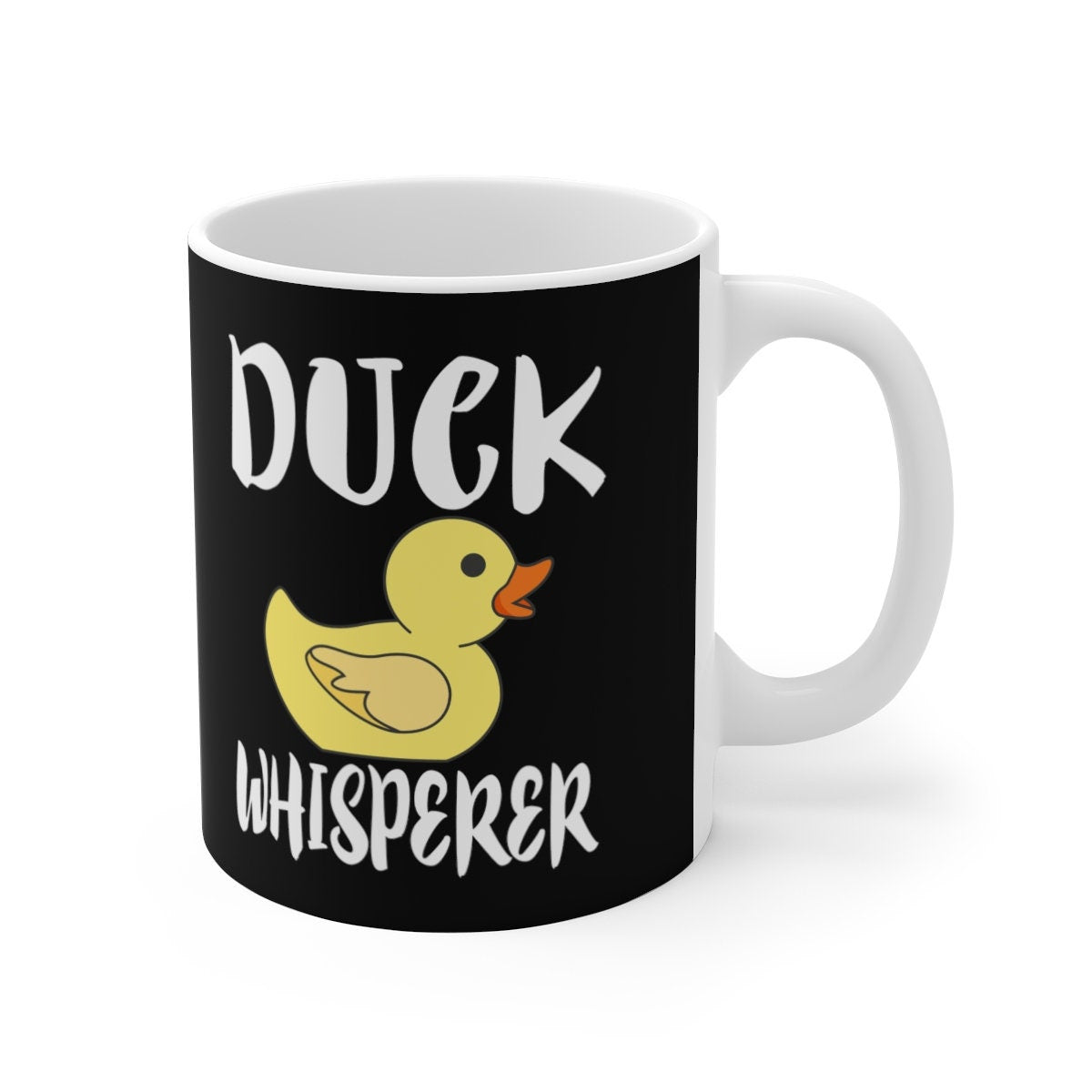 Duck Whisperer Tee Coffee Mug, Duck Lover Gift, Duck Animal Mug Image 1