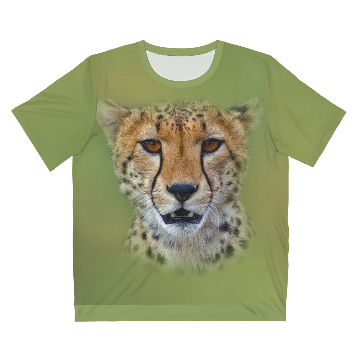 Cheetah Running T-Shirt - running cheetah print design