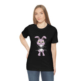 Bunny Hiding Under The T-Shirt, Rabbit Lover Shirt, Bunny Lover Shirt, Funny Bunny Shirt, Rabbit Boy Girl Gift, Animal Adult Kids T-Shirt Image 1
