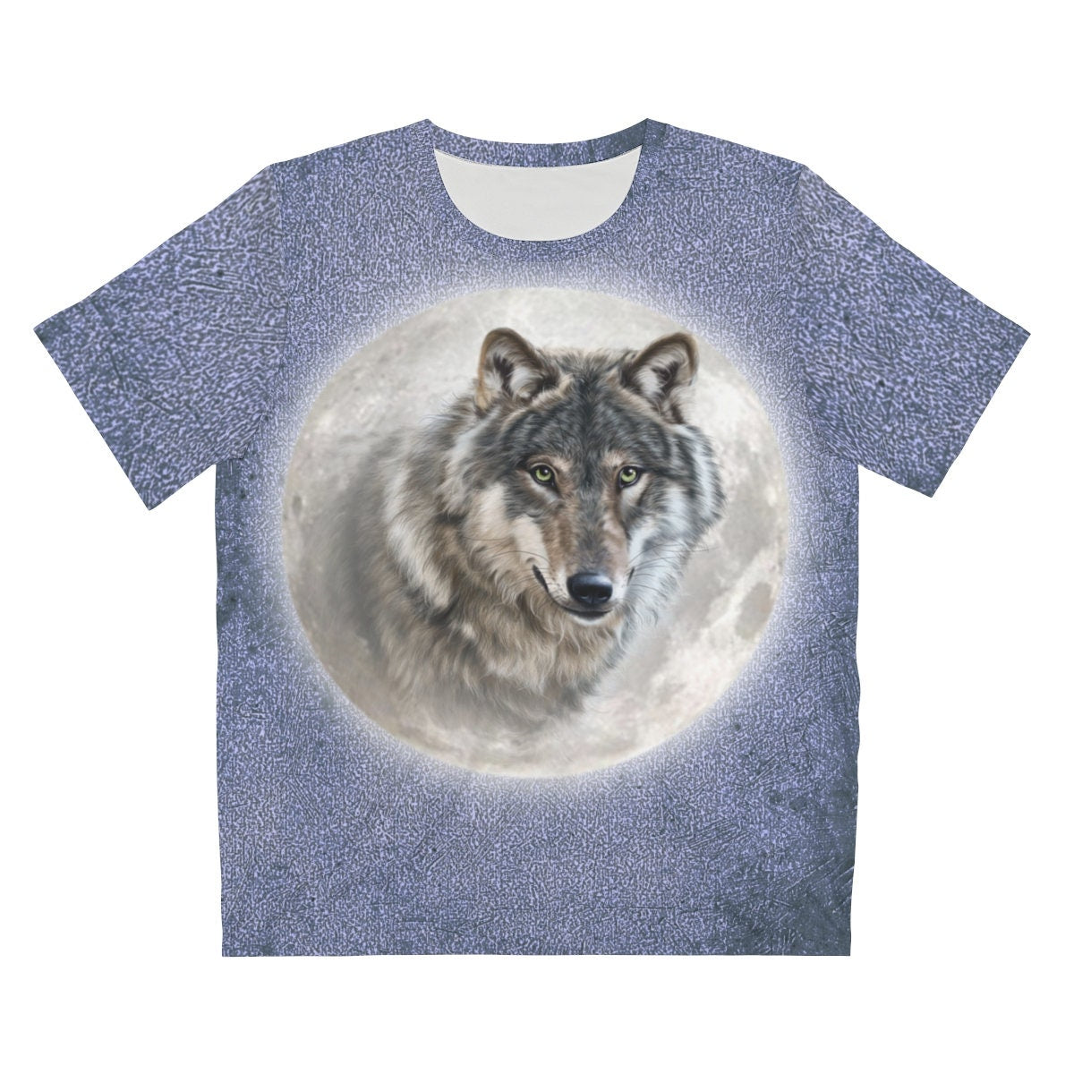 Moon Wolf T-Shirt, Wolf Lover Shirt, Cool Grey Wolves Gift, Boy Girl Wolf Shirt, Animal Adult Kids T-Shirt Image 1