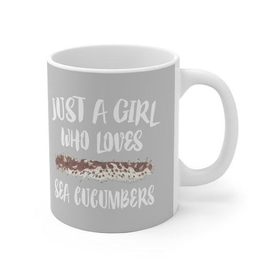 Just A Girl Who Loves Sea Cucumbers Coffee Mug - sea cucumber print design