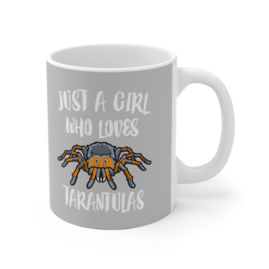 Just A Girl Who Loves Tarantulas Coffee Mug - tarantula print design