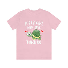 Just A Girl Who Loves Turtles Shirt - turtle print design