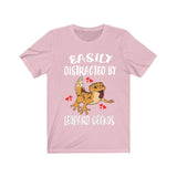 Easily Distracted By Leopard Geckos Lizards Shirt, Gecko Lover Shirt, Gecko Shirt, Lizard Lover Gift, Animal Adult Kids T-Shirt Image 4