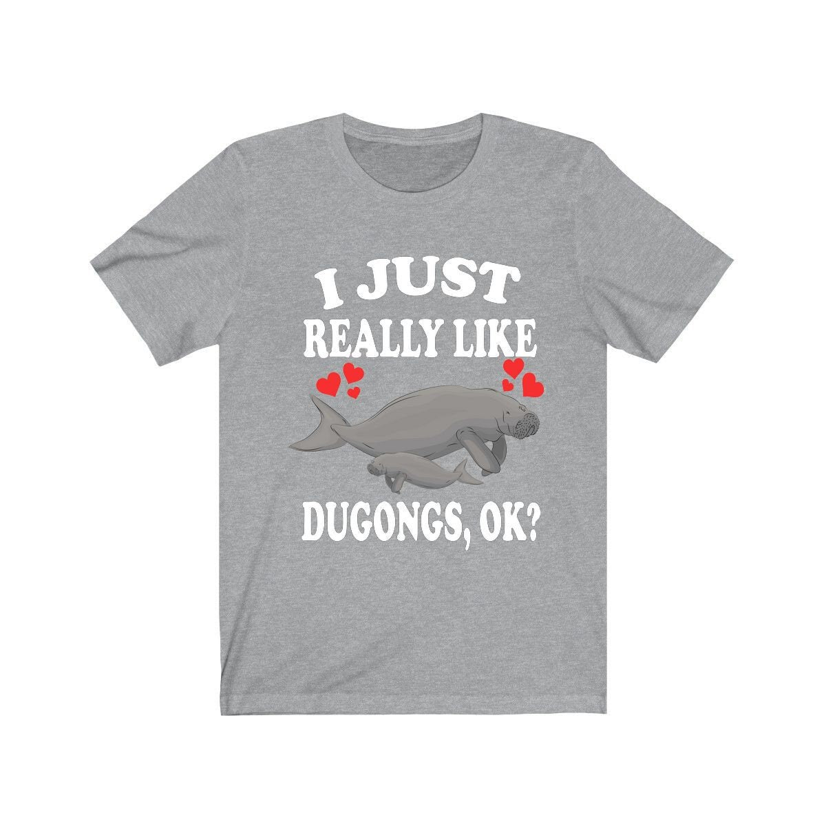 I Just Really Like Dugongs Ok Shirt, Dugong Lover Shirt, Dugong Gift, Animals Adult Toddler Infant Kids Gift T-Shirt Image 3