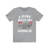 I Just Really Like Dugongs Ok Shirt, Dugong Lover Shirt, Dugong Gift, Animals Adult Toddler Infant Kids Gift T-Shirt Image 3