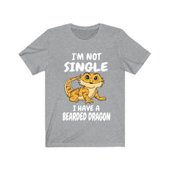 I'm Not Single I Have A Bearded Dragon Shirt, Bearded Dragon Owner Shirt, Bearded Dragon Shirt, Bearded Dragon Lover Gift, Boy Girl Shirt Image 3