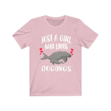 Just A Girl Who Loves Dugongs Shirt, Dugong Lover Shirt, Dugong Gift, Animals Adult Toddler Infant Kids Gift T-Shirt Image 4